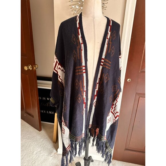 2 amazing pieces Freshman Forever shawl and unbranded geometic green cardigan Me - Picture 2 of 8